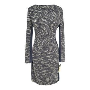 Lauren Ralph Lauren Navy Tweed Sheath Dress Size 8 NWT Long Sleeve Professional